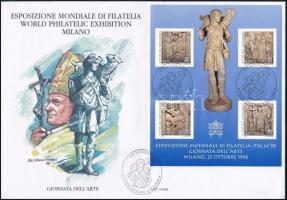 Nemzetközi bélyegkiállítás ITALIA´98 (II.) blokk FDC-n, International stamp exhibition ITALIA´98 (II.) block FDC