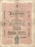 1848. 2Ft "Kossuth bankó" cirillbetűs "Dva" szó "v" betűje helytelenül "sz"-nek írva! R! T:restaurált