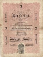 1848. 2Ft "Kossuth bankó" cirillbetűs "Dva" szó "v" betűje helytelenül "sz"-nek írva! R! T:restaurált