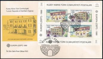 1990 Europa CEPT blokk Mi 8 FDC-n