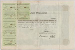 Mátranovák 1927. "Összevont Szövetkezeti Üzletrész" szövetkezeti üzletrész 20P-ről szelvén...