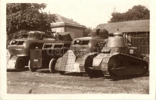 1924 Milovice, Milowitz; Páncélozott személyautó, minitank / armored automobile, mini tank. Foto J. Vondrák, photo
