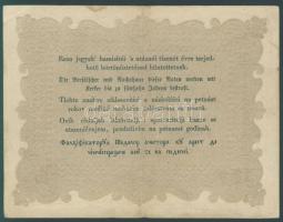 1848. 10Ft "Kossuth bankó" hátoldali fordított alapnyomat + "tizenöt" és "b...