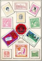 Több mint 400 db levélzáró 1870-1920 közötti időszakból, rendkívül változatos anyag, sok szecessziós...