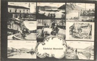 Orsova, Ada-Kaleh, Mecset, kikötő, Duna part, Széchenyi út / mosque, port, gorge