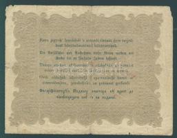 1848. 10Ft "Kossuth bankó" hátoldali fordított alapnyomat + "büntetettnek" tévny...