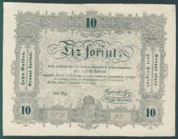 1848. 10Ft "Kossuth bankó" "börtön..." szóban "ö" betűn csak egy pont! T:restaurált