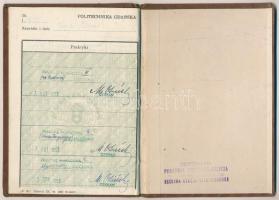 1950-1955 Gdansk, magyar építészhallgató 2 db leckekönyve illetve 2 db diplomája