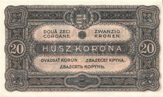 1920. 20K (2x) egymásutáni sorszámokkal T:I