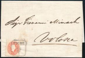~ 1861 5kr on cover ,,FIUM