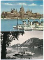 6 db MODERN magyar hajó motívumlap / 6 modern Hungarian ship motive postcards