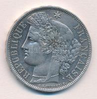 Franciaország 1870A 5Fr Ag T:2
France 1870A 5 Francs Ag C:XF