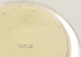 Aranyozott ezüst pohárka, jelzett  / Gold plated silver glass 96,6 g, 6,5 cm