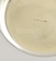 Aranyozott ezüst pohárka, jelzett  / Gold plated silver glass 65 g, 5,5 cm
