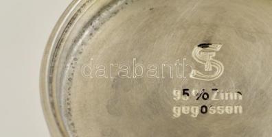 Golf játékos verseny díj, ón pohár / Golf player tin glass. 11 cm