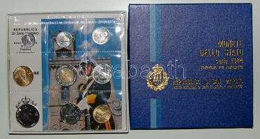 San Marino 1984. 1L-500L 9klf db, forgalmi szettben T:1 Díszdobozban, tanúsítvánnyal, ismertetővel!