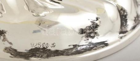 Ezüst gyertyatartó pár. Súlyozott. Jelzett / Silver candlestick pair. Weighted. 16 cm