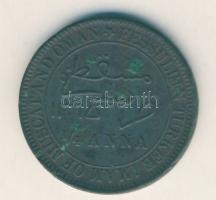 Muscat & Oman 1897. 1/4Anna T:3 ph.