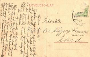 1914 Szentes, M. kir. állami főgimnázium, Cirkusz Variete reklám plakát villanyoszlopon. 6.  (fa)