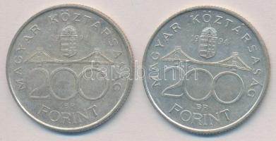 1994. 200Ft Ag "Deák" (2x) T:2