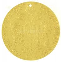 Ausztria 1900. 4D Au "Ferenc József" (13,93g/0.986) T:2- ly. 
Austria 1900. 4 Ducat Au &q...