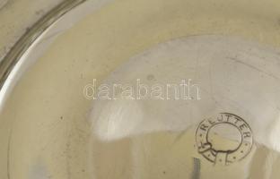 Berndorf áttört kínálótál, jelzett (BMF), d: 23 cm