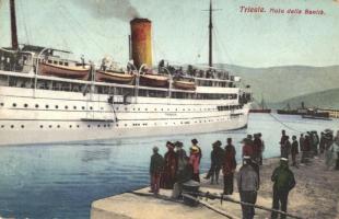 Trieste, Molo della Sanita / port, passenger ship (Rb)