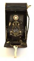 cca 1926 Eastman Kodak Folding Cartridge Hawk-Eye No.2 Model B fényképezőgép, működő zárszerkezettel...