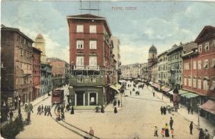 1911 Fiume, Rijeka; Corso, tram (fl)