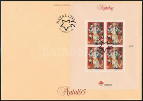 Christmas block on FDC, Karácsony blokk FDC-n