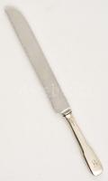 Ezüst nyelű kenyérvágó kés / Silver bread knife 29 cm