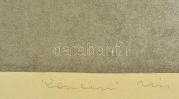 Konecsni Zsizsi (1911-2000): Kardvirág. Rézkarc, jelzett. 40x30 cm