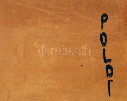 Poldi jelzéssel: Gyümölcs csendélet. Vegyes technika, papír, foltos, 37×46 cm