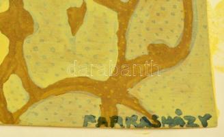 Farkasházy jelzéssel: Sokszínű, tempera, papír, 58×40 cm