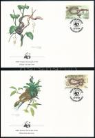 WWF: Jamaican boa set on 4 FDC WWF: Jamaikai boa sor 4 db FDC-n