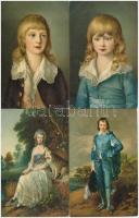 30 db RÉGI használatlan Stengel litho művészlap nagyon szép állapotban / 30 pre-1945 unused Stengel ...