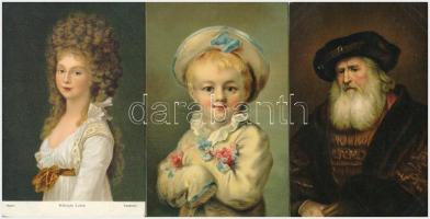 30 db RÉGI használatlan Stengel litho művészlap nagyon szép állapotban / 30 pre-1945 unused Stengel ...