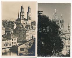 66 db MODERN külföldi városképes lap az 1950-es és 1960-as évekből / 66 modern European and overseas...