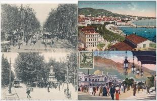 62 db RÉGI francia városképes lap, főleg használatlanok / 62 pre-1945 French town-view postcards, mostly unused