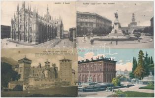 60 db RÉGI olasz városképes lap, főleg használatlanok / 60 pre-1945 Italian town-view postcards, mostly unused