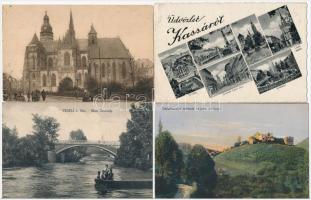 31 db RÉGI felvidéki városképes lap / 31 pre-1945 Slovakian town-view postcards