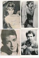 102 db VEGYES magyar és külföldi színészek, kis méretű fotókkal / 102 mixed Hungarian and foregin ac...