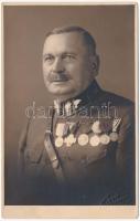 Honvéd katona kitüntetésekkel / Hungarian soldier with medals. Győri és Boros photo