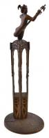 Jelzett bronz kisplasztika (BNV 86. Nagydíj), m: 35 cm