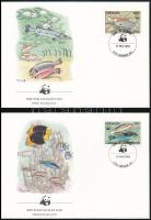 WWF Fishes set 4 FDC WWF: Halak sor 4 db FDC-n