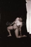 cca 1970 12 db szolidan erotikus fotónegatív, 24x36 mm