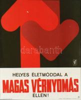 cca 1970 Egészségügyi felvilágosító kisplakátokról készült fotóreprodukciók negatívjai, 4 db, 6x8 cm