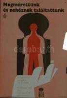 cca 1970 Egészségügyi felvilágosító kisplakátokról készült fotóreprodukciók negatívjai, 4 db, 6x8 cm