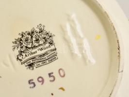 Arthur Wood angol teás kancsó, matricás, jelzett, "Ruby Wedding" felirattal, kopott, m: 18...