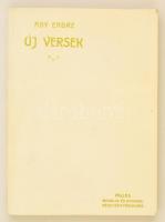 Ady Endre: Új versek. Bp.,é.n.,Eötvös Kiadó. Kiadói papírkötés. 1906-os reprint kiadása.